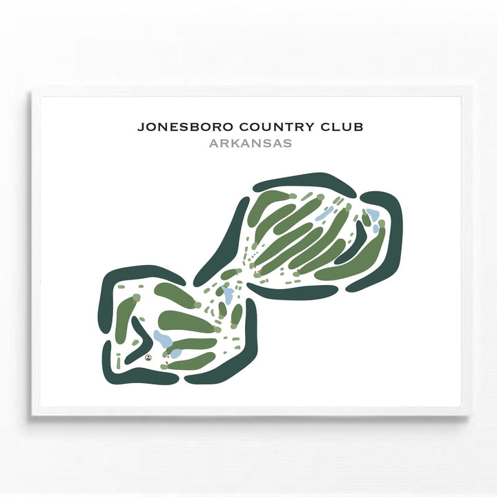 Jonesboro Country Club, Arkansas - Printed Golf Courses