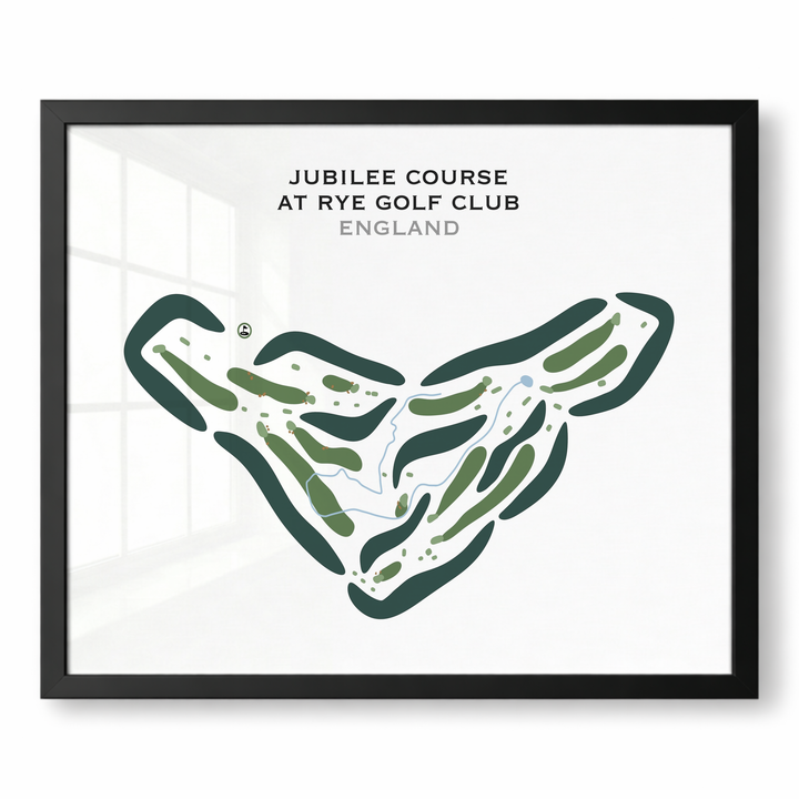 Jubilee Course at Rye Golf Club, England - Printed Golf Courses