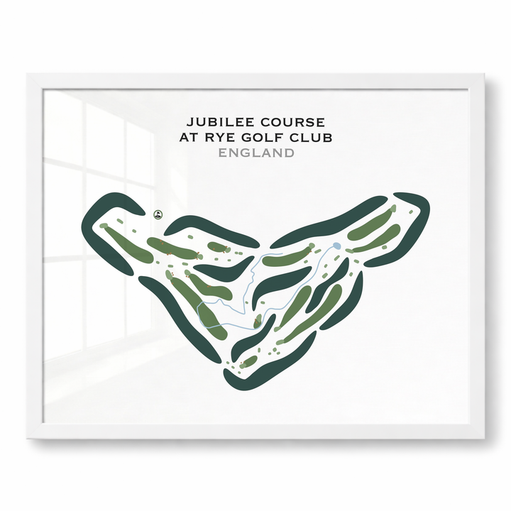 Jubilee Course at Rye Golf Club, England - Printed Golf Courses