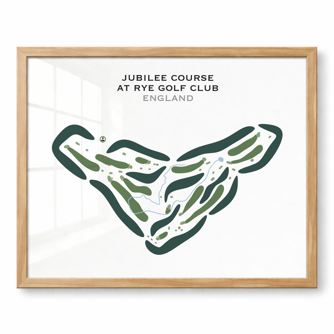 Jubilee Course at Rye Golf Club, England - Printed Golf Courses