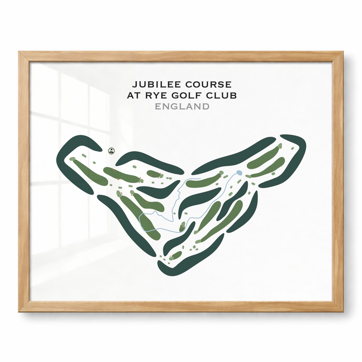 Jubilee Course at Rye Golf Club, England - Printed Golf Courses