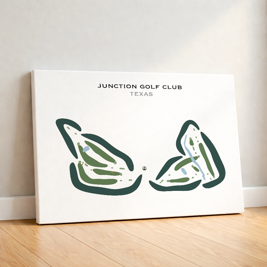 Junction Golf Club, Texas - Printed Golf Courses