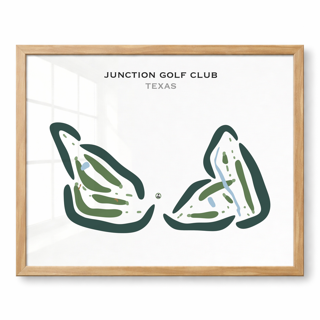 Junction Golf Club, Texas - Printed Golf Courses
