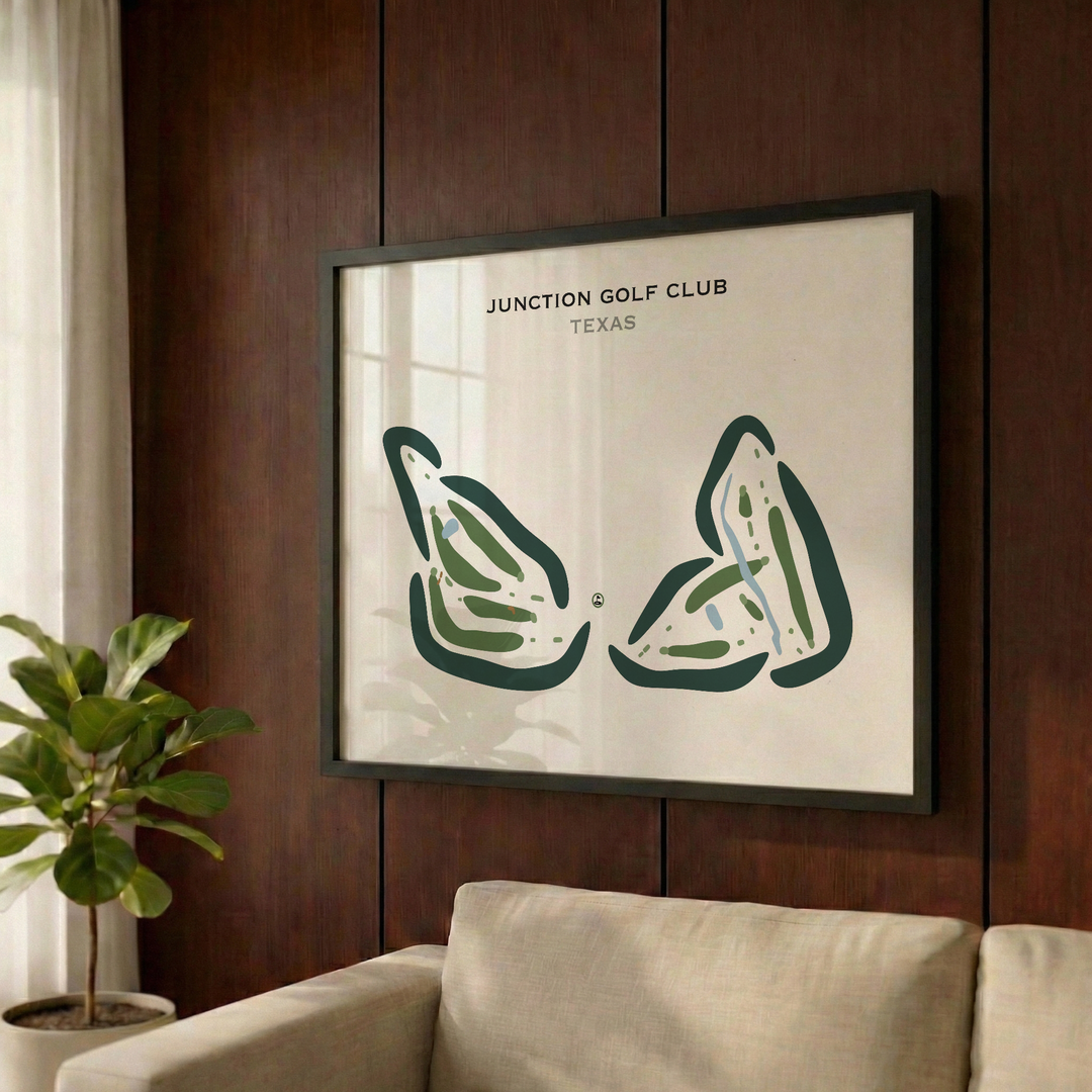 Junction Golf Club, Texas - Printed Golf Courses
