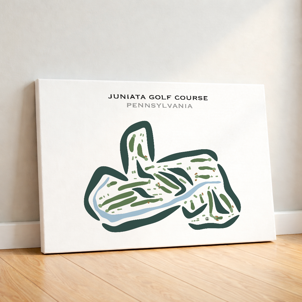 Juniata Golf Club, Pennsylvania - Printed Golf Course