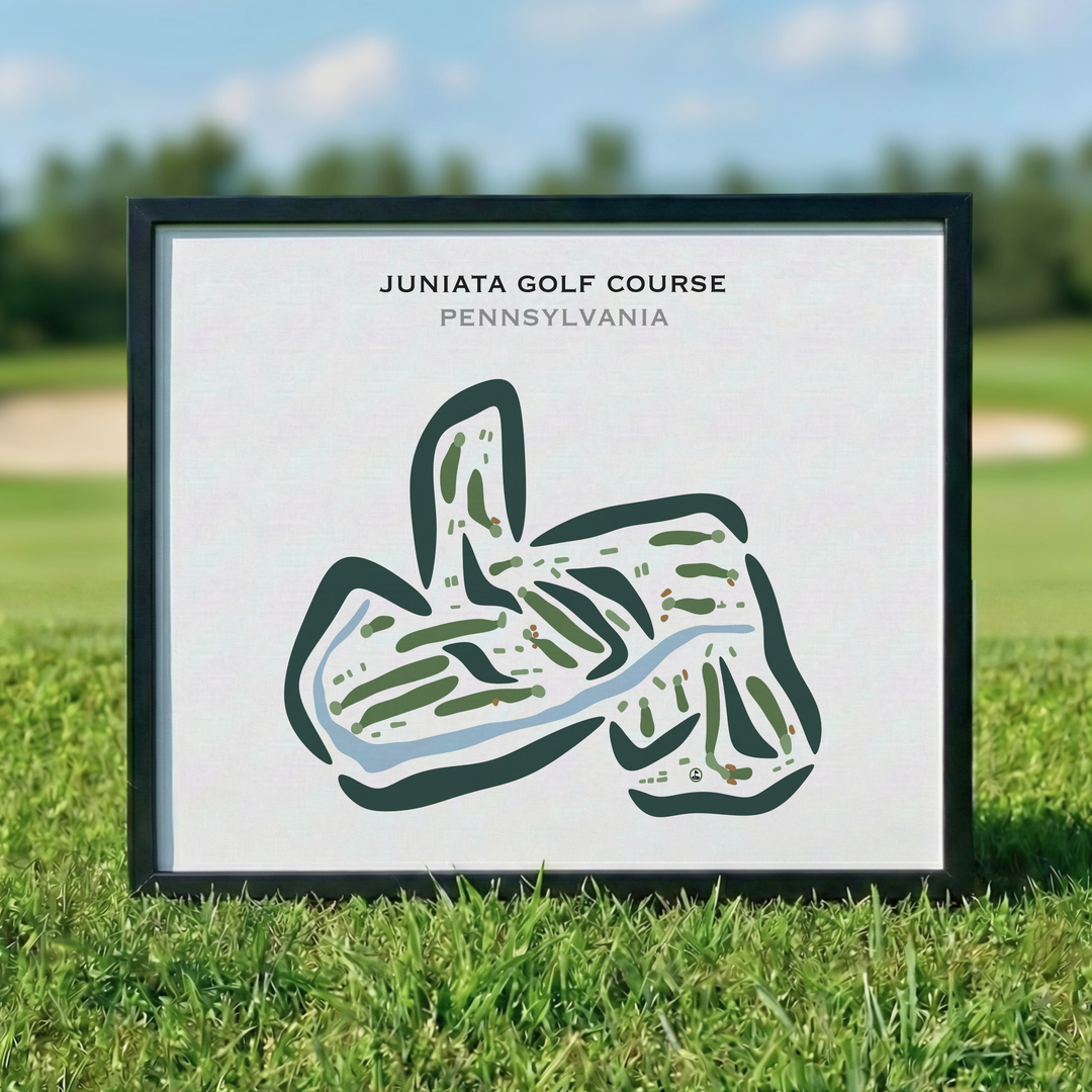 Juniata Golf Club, Pennsylvania - Printed Golf Course
