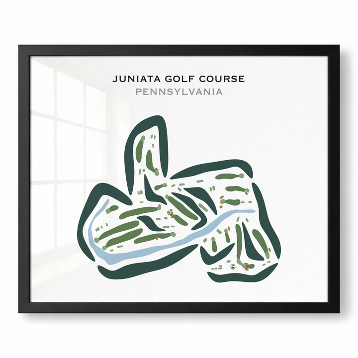 Juniata Golf Club, Pennsylvania - Printed Golf Course