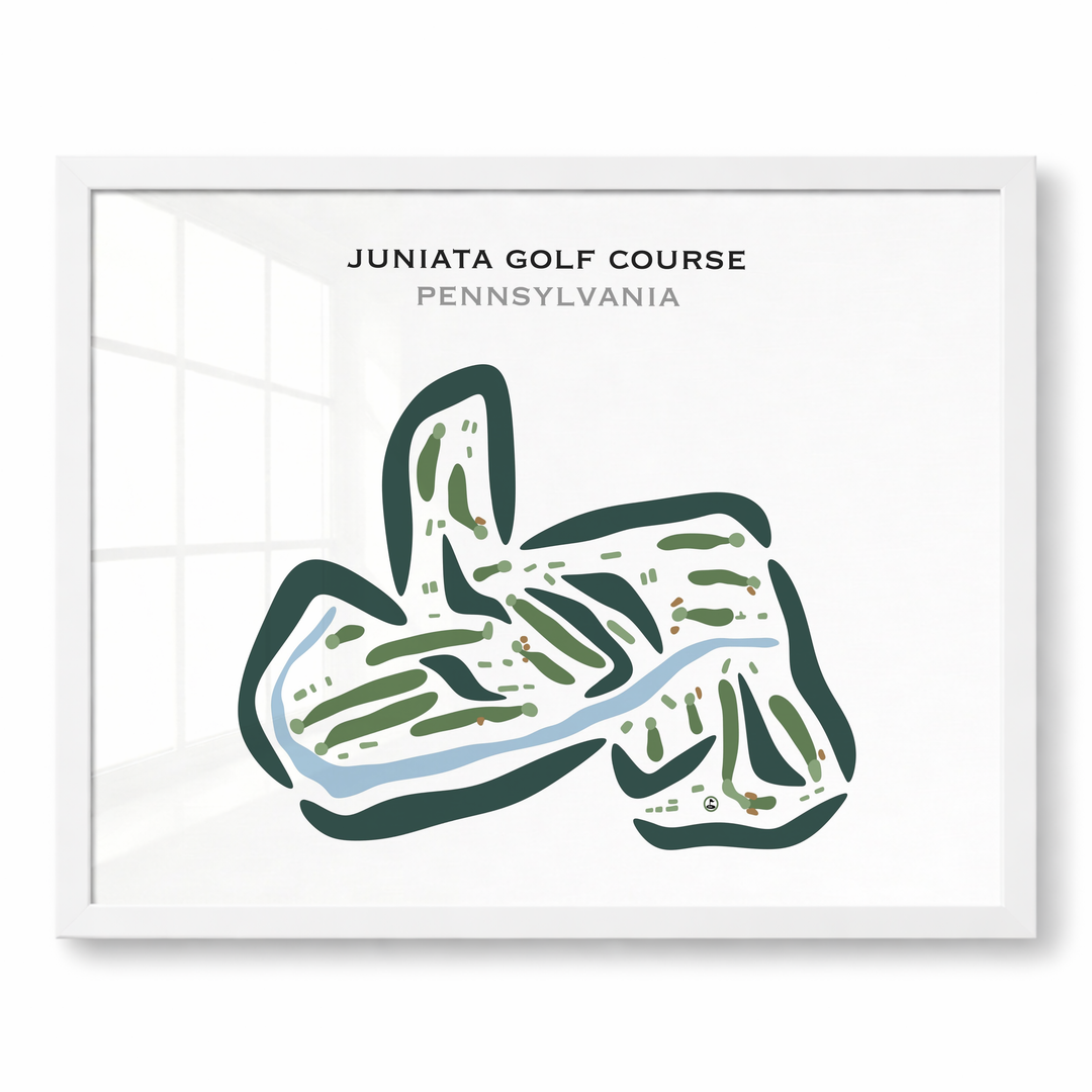 Juniata Golf Club, Pennsylvania - Printed Golf Course