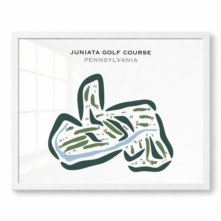 Juniata Golf Club, Pennsylvania - Printed Golf Course