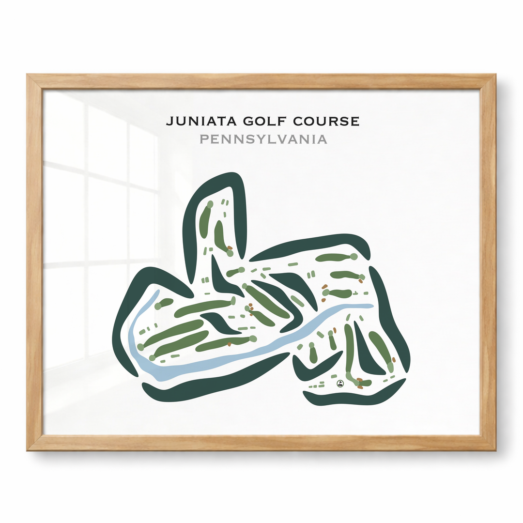 Juniata Golf Club, Pennsylvania - Printed Golf Course