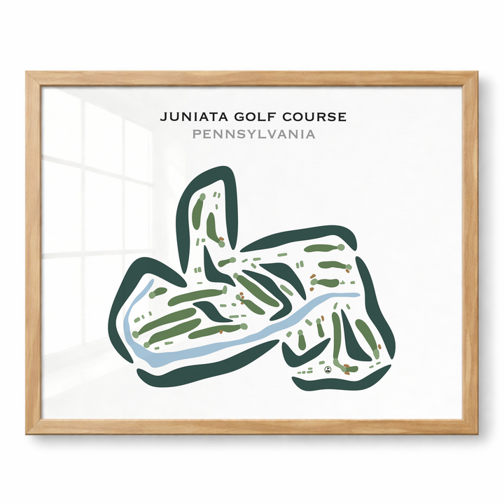 Juniata Golf Club, Pennsylvania - Printed Golf Course