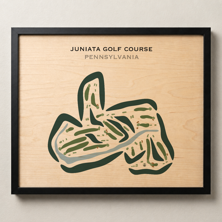 Juniata Golf Club, Pennsylvania - Printed Golf Course