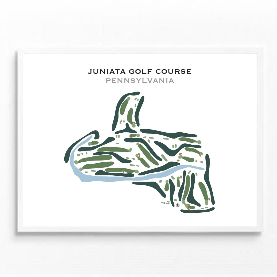 Juniata Golf Club, Pennsylvania - Printed Golf Course