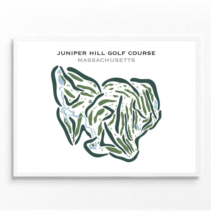 Juniper Hill Golf Course, Massachusetts - Printed Golf Courses