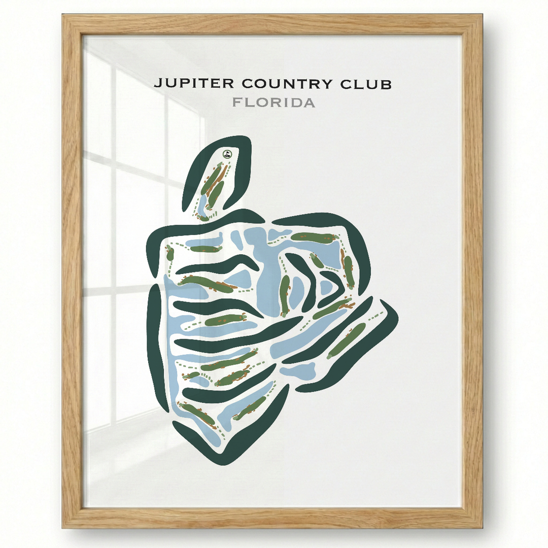 Jupiter Country Club, Florida - Printed Golf Courses