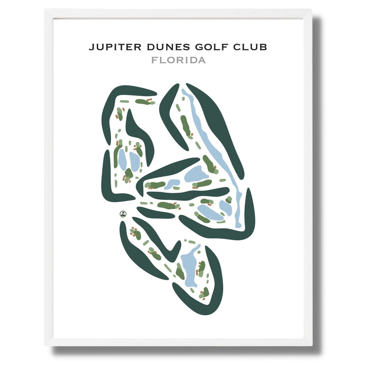 Jupiter Dunes Golf Course, Florida - Printed Golf Courses