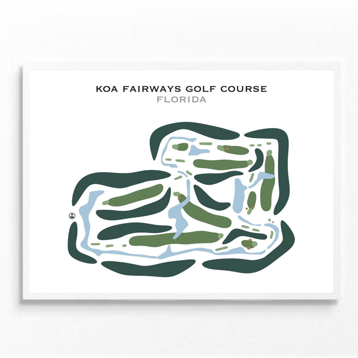 KOA Fairways Golf Course, Florida - Printed Golf Courses