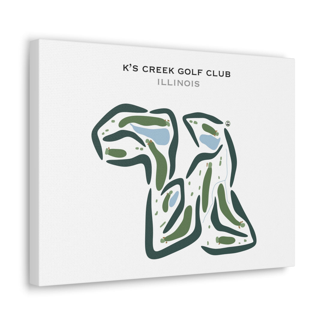 K's Creek Golf Club, Illinois - Printed Golf Courses