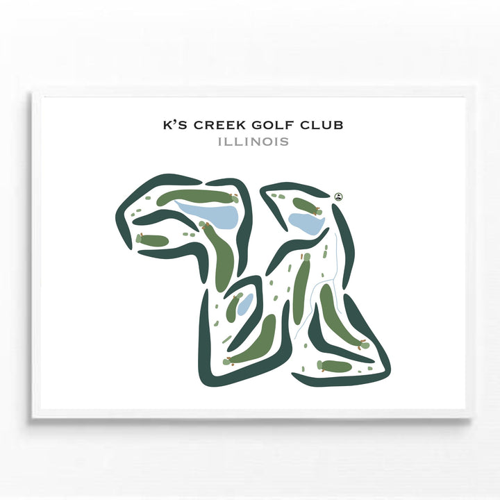 K's Creek Golf Club, Illinois - Printed Golf Courses