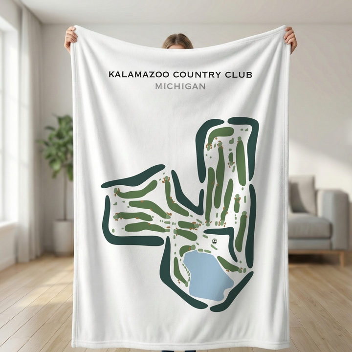 Kalamazoo Country Club, Michigan - Printed Golf Courses
