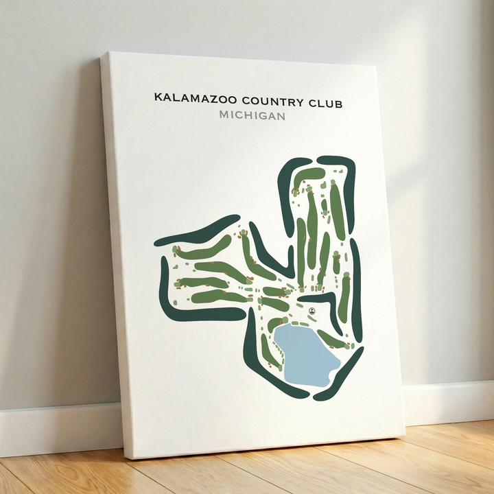 Kalamazoo Country Club, Michigan - Printed Golf Courses