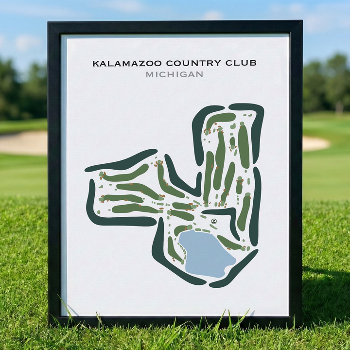 Kalamazoo Country Club, Michigan - Printed Golf Courses