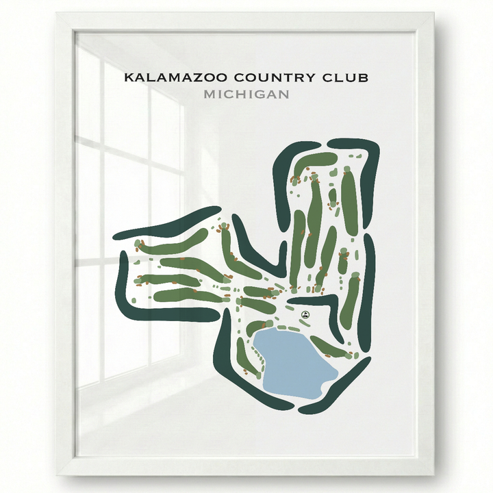Kalamazoo Country Club, Michigan - Printed Golf Courses