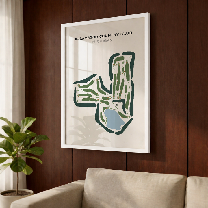 Kalamazoo Country Club, Michigan - Printed Golf Courses