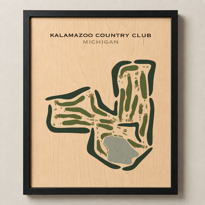 Kalamazoo Country Club, Michigan - Printed Golf Courses