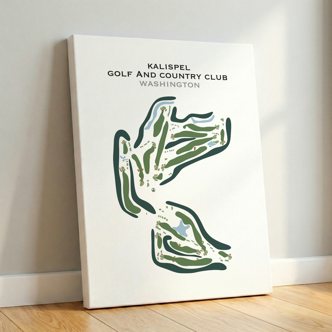 Kalispel Golf & Country Club, Washington - Printed Golf Course