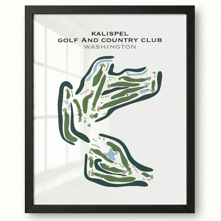Kalispel Golf & Country Club, Washington - Printed Golf Course