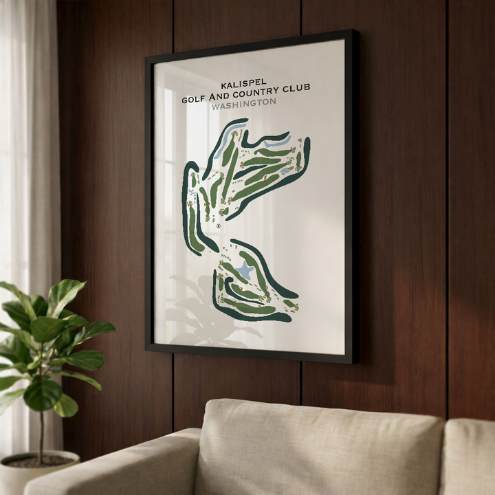 Kalispel Golf & Country Club, Washington - Printed Golf Course