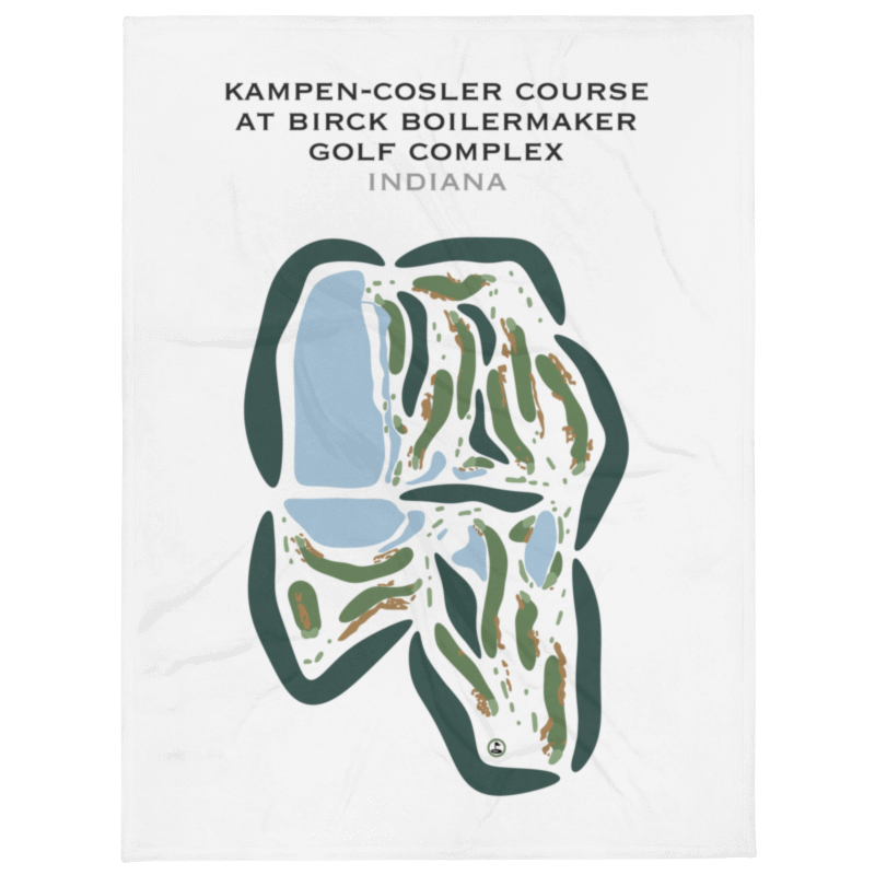 Kampen-Cosler Course at Birck Boilermaker Golf Complex, Indiana - Printed Golf Courses