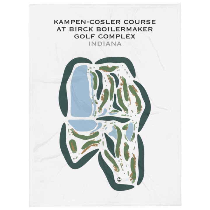 Kampen-Cosler Course at Birck Boilermaker Golf Complex, Indiana - Printed Golf Courses