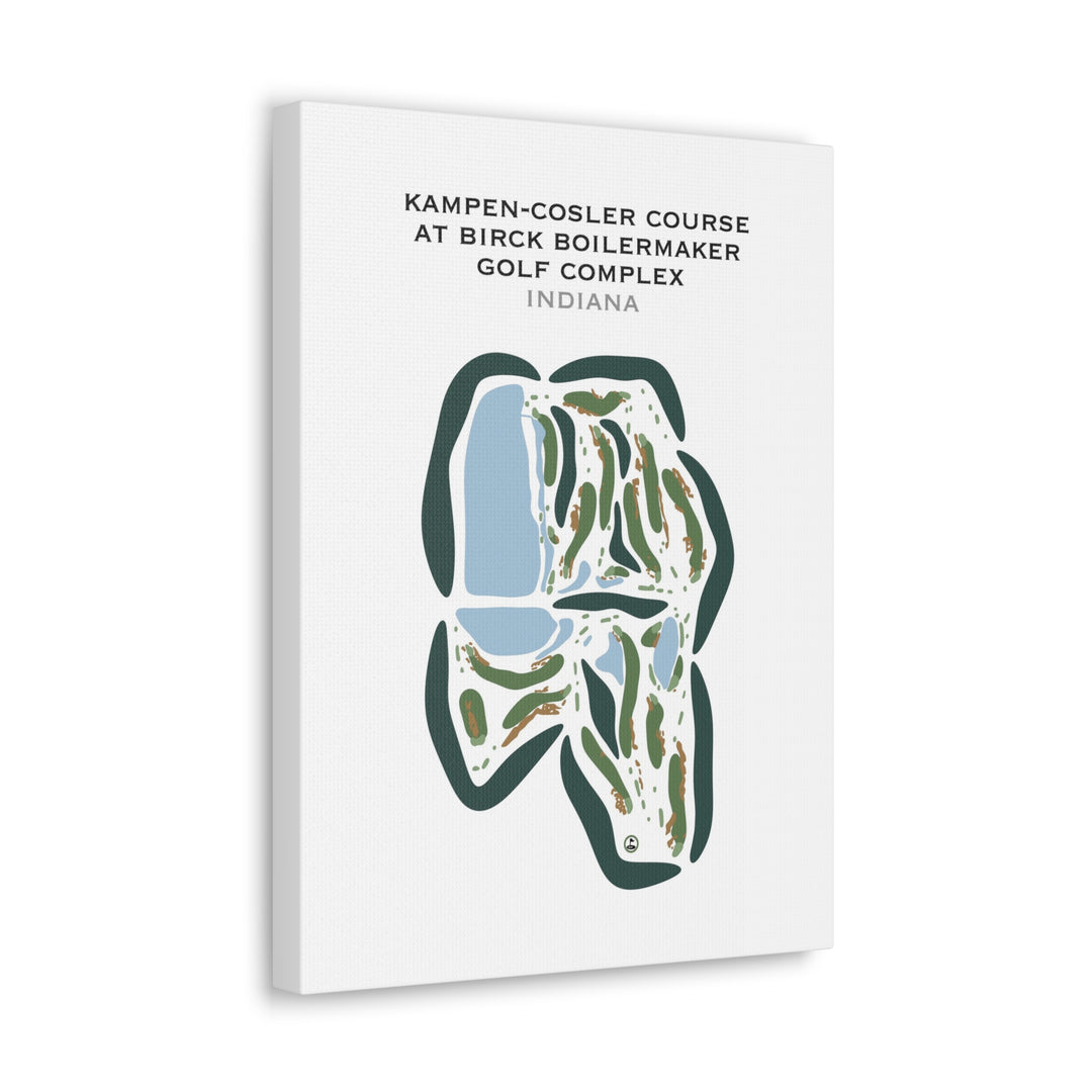 Kampen-Cosler Course at Birck Boilermaker Golf Complex, Indiana - Printed Golf Courses