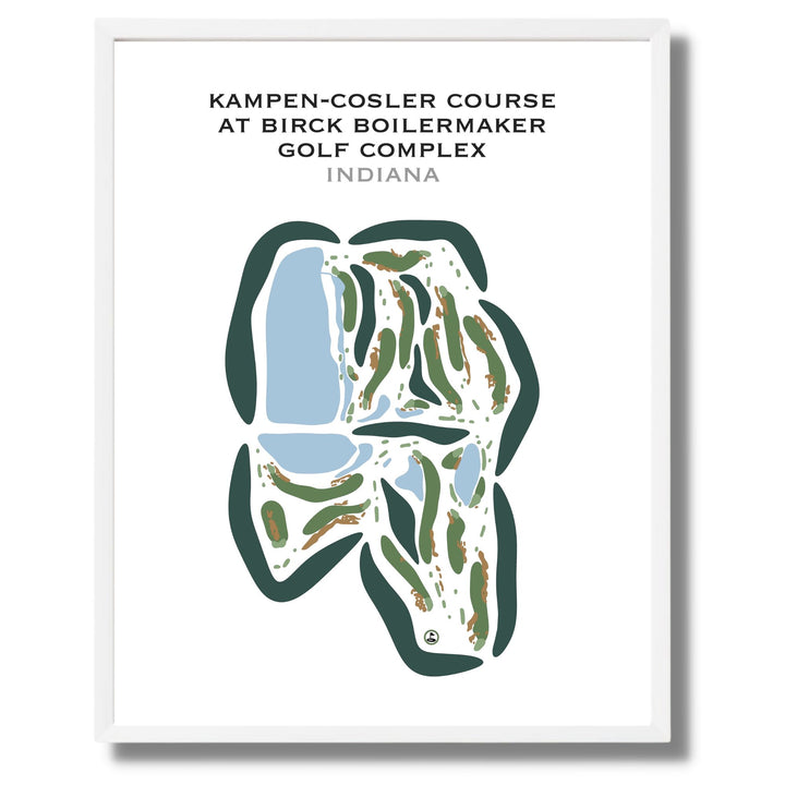 Kampen-Cosler Course at Birck Boilermaker Golf Complex, Indiana - Printed Golf Courses