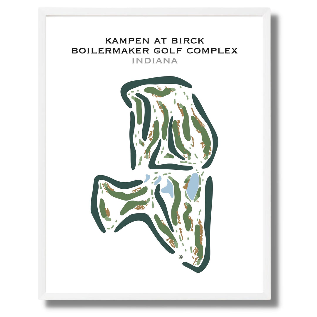 Kampen at Birck Boilermaker Golf Complex, Indiana - Printed Golf Courses