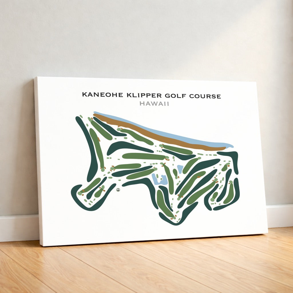 Kaneohe Klipper Golf Course, Hawaii - Printed Golf Course