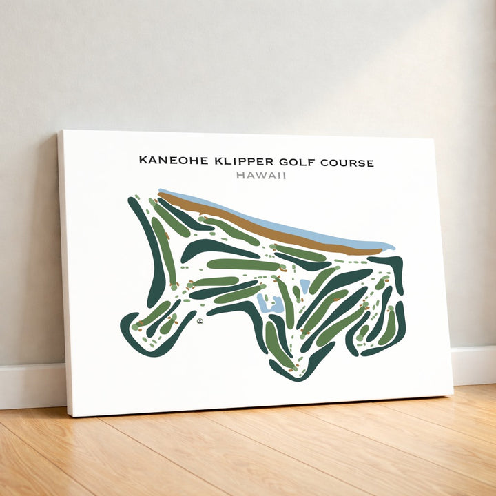 Kaneohe Klipper Golf Course, Hawaii - Printed Golf Course