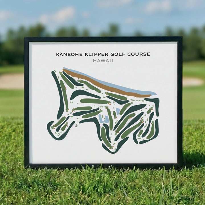 Kaneohe Klipper Golf Course, Hawaii - Printed Golf Course