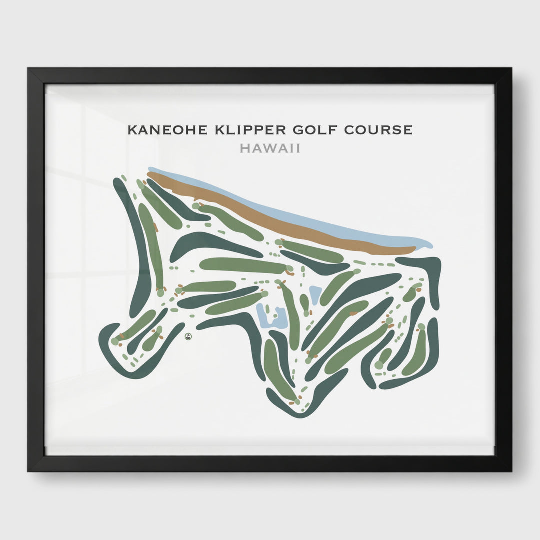Kaneohe Klipper Golf Course, Hawaii - Printed Golf Course