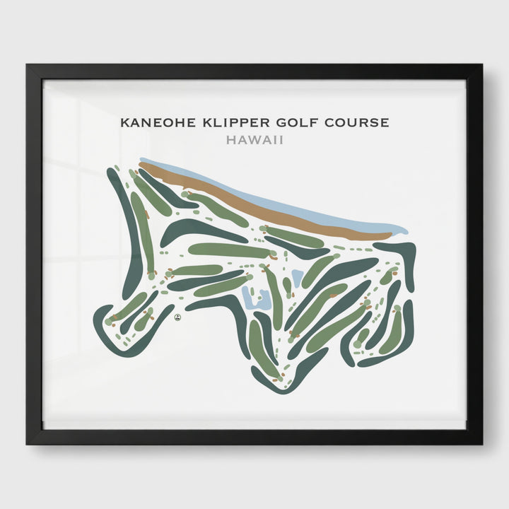 Kaneohe Klipper Golf Course, Hawaii - Printed Golf Course