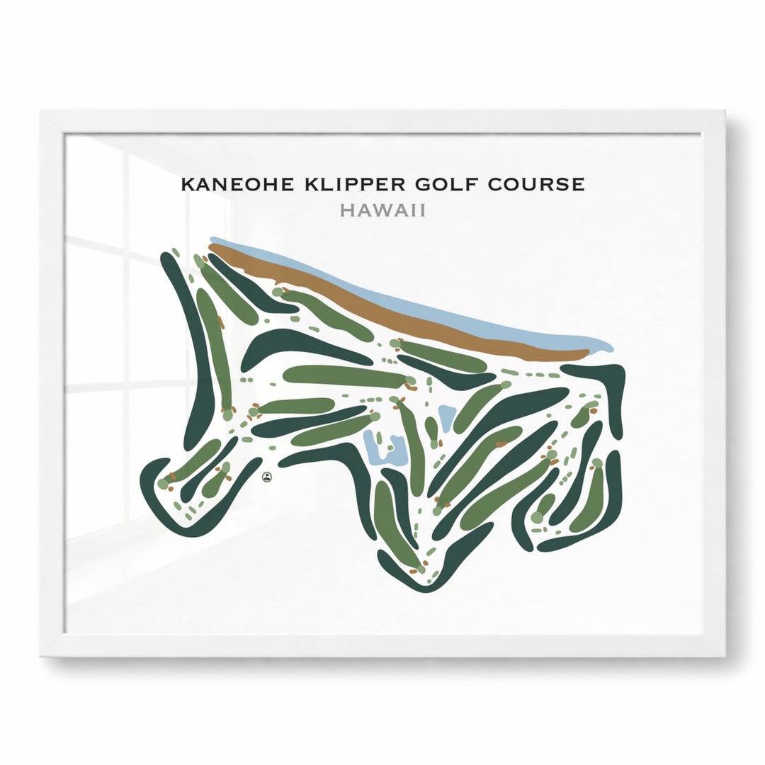 Kaneohe Klipper Golf Course, Hawaii - Printed Golf Course