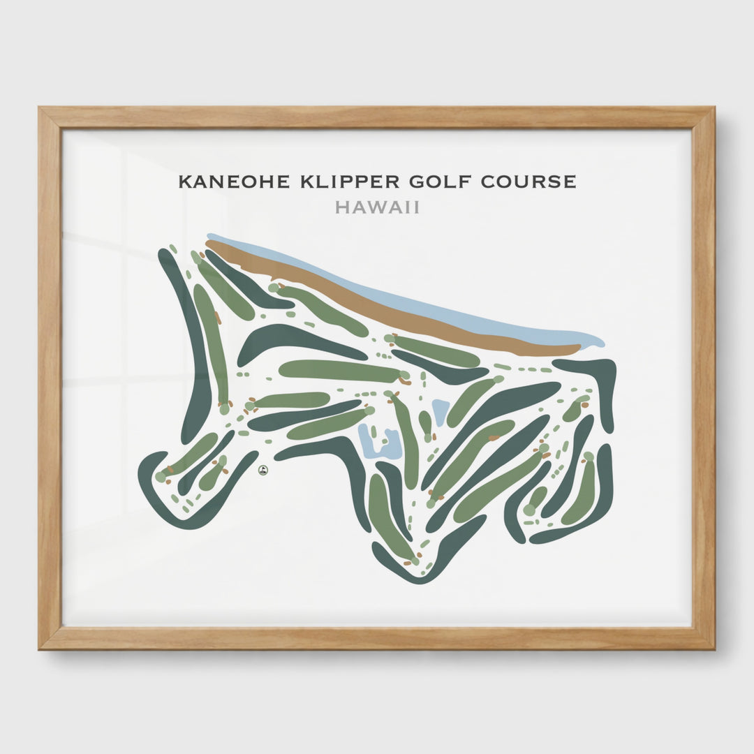 Kaneohe Klipper Golf Course, Hawaii - Printed Golf Course