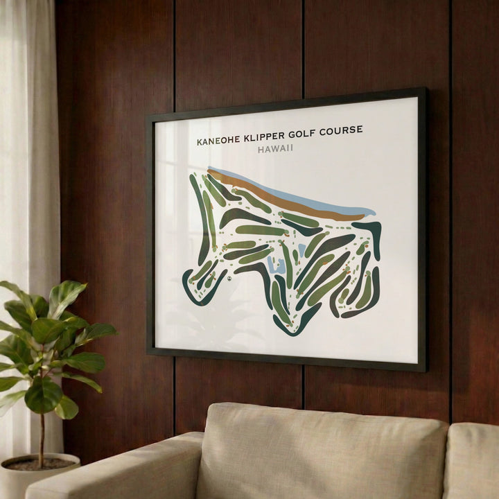 Kaneohe Klipper Golf Course, Hawaii - Printed Golf Course