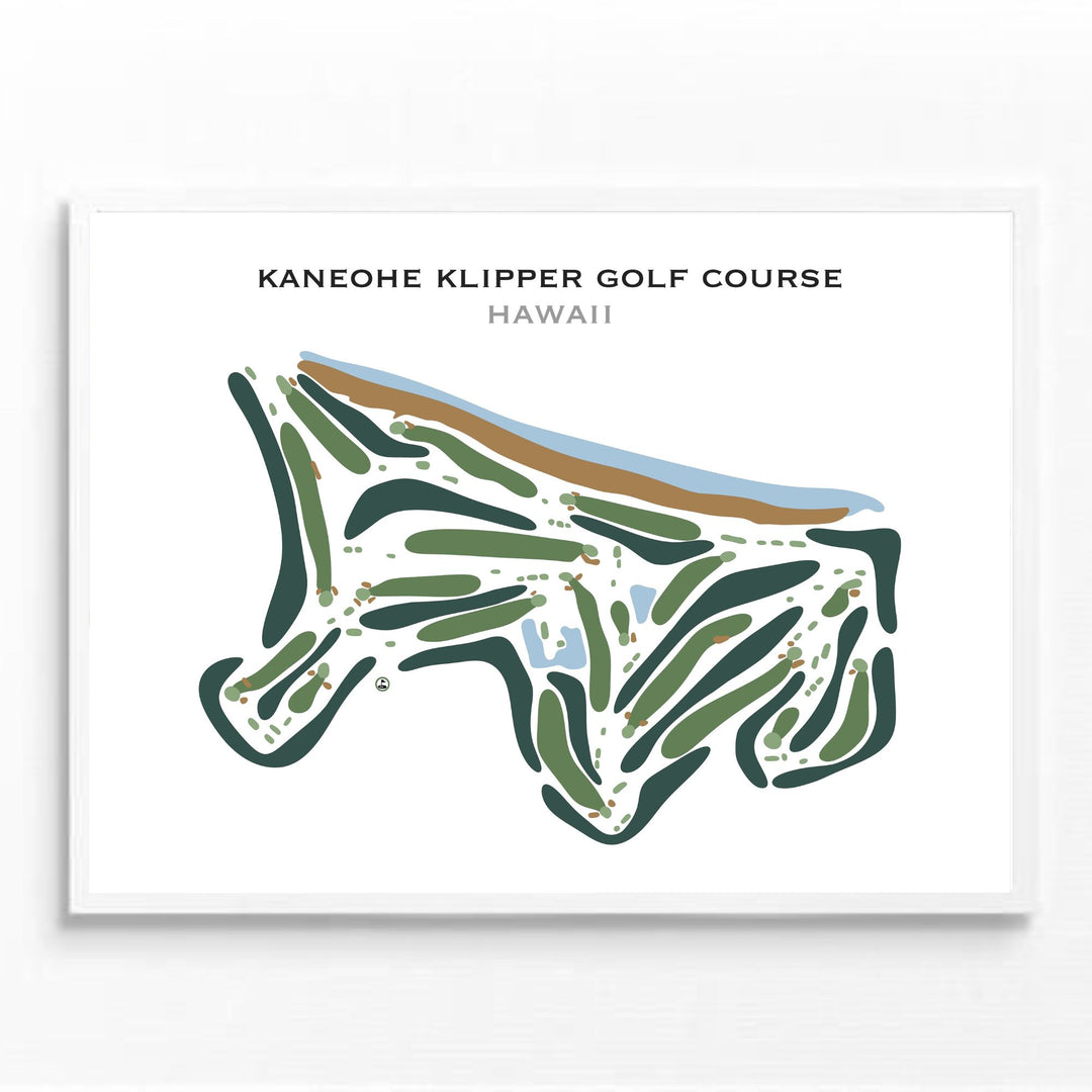 Kaneohe Klipper Golf Course, Hawaii - Printed Golf Course