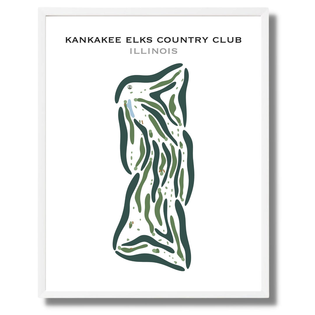 Kankakee Elks Country Club, Illinois - Printed Golf Courses