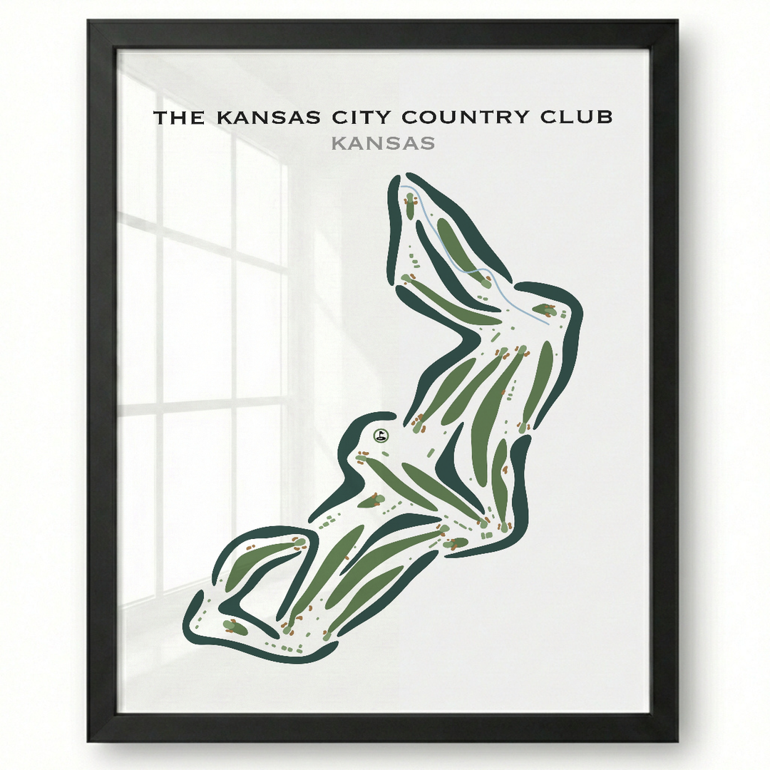 Kansas City Country Club, Kansas - Printed Golf Courses