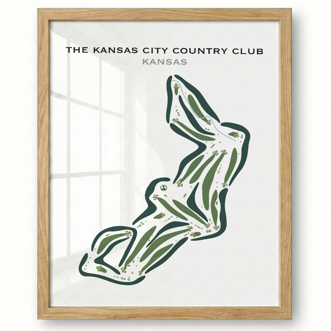 Kansas City Country Club, Kansas - Printed Golf Courses