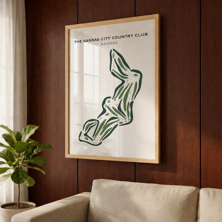 Kansas City Country Club, Kansas - Printed Golf Courses